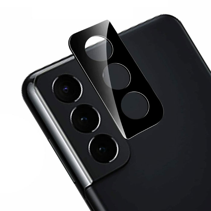 Couvercle d'objectif d'appareil photo en métal pour Samsung Galaxy S23 - Coque de protection antichoc Noir