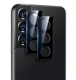 Stuff Certified® Samsung Galaxy S23 Plus Metal Camera Lens Cover - Carcasa protectora a prueba de golpes negra