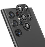 Stuff Certified® Samsung Galaxy S23 Ultra Metalowa Osłona Obiektywu Aparatu - Odporna Na Wstrząsy Ochrona Etui Czarna