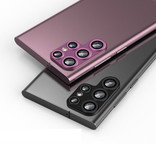 Stuff Certified® Couvercle d'objectif d'appareil photo en métal pour Samsung Galaxy S23 Plus - Protection antichoc Noir