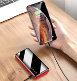 Tollcuudda 80.000 mAh Power Bank mit 4 Ports - Eingebaute Taschenlampe - Externes Notfall-Akku-Ladegerät Ladegerät Schwarz - Copy