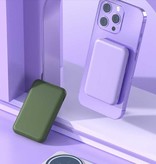 Tollcuudda 20.000mAh Mini Magnetische Qi Powerbank voor Mobiele Telefoons - Oplader Draadloze Batterij Groen