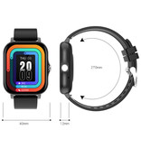 Stuff Certified® GT20 Smartwatch met Siliconen Bandje - Sport Activity Tracker Horloge Grijs