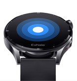 Lige Reloj inteligente con temperatura corporal, monitor de presión arterial y medidor de oxígeno - Fitness Sport Activity Tracker Watch iOS Android - Correa de silicona rosa