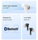 Baseus Bowie M1 Wireless Earbuds - ANC Touch Control Earbuds TWS Bluetooth 5.0 Bianco