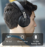 Bluedio BT5 Kabellose Kopfhörer - Bluetooth 5.0 Kabellose Kopfhörer Stereo Studio Headset Schwarz