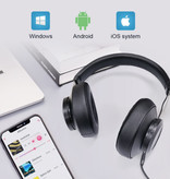 Bluedio BT5 Wireless Headphones - Bluetooth 5.0 Wireless Headphones Stereo Studio Headset Black