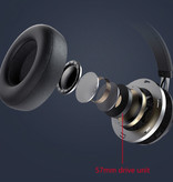 Bluedio Cuffie wireless BT5 - Cuffie wireless Bluetooth 5.0 Cuffie stereo da studio nere