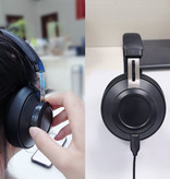 Bluedio Auriculares inalámbricos BT5 - Auriculares inalámbricos Bluetooth 5.0 Auriculares estéreo de estudio Negro