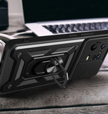 Keysion Xiaomi Mi 11 Lite - Armor Case z podstawką i ochroną aparatu - Pop Grip Cover Case Gold