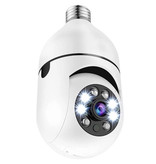 Stuff Certified® Caméra Ampoule E27 avec Microphone - Détection de Mouvement de Vision Nocturne WiFi Smart Home Security