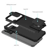 Keysion Xiaomi Poco M3 Pro (5G) - Estuche Pata de Cabra con Deslizamiento de Cámara - Estuche de Cubierta Azul
