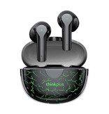 Lenovo Bezprzewodowe słuchawki douszne Thinkplus XT95 Pro - słuchawki douszne Bluetooth 5.1 9D HiFi TWS AAC / SBC czarno-zielone