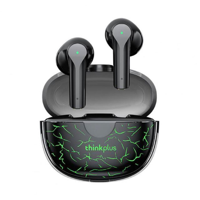 Bezprzewodowe słuchawki douszne Thinkplus XT95 Pro - słuchawki douszne Bluetooth 5.1 9D HiFi TWS AAC / SBC czarno-zielone