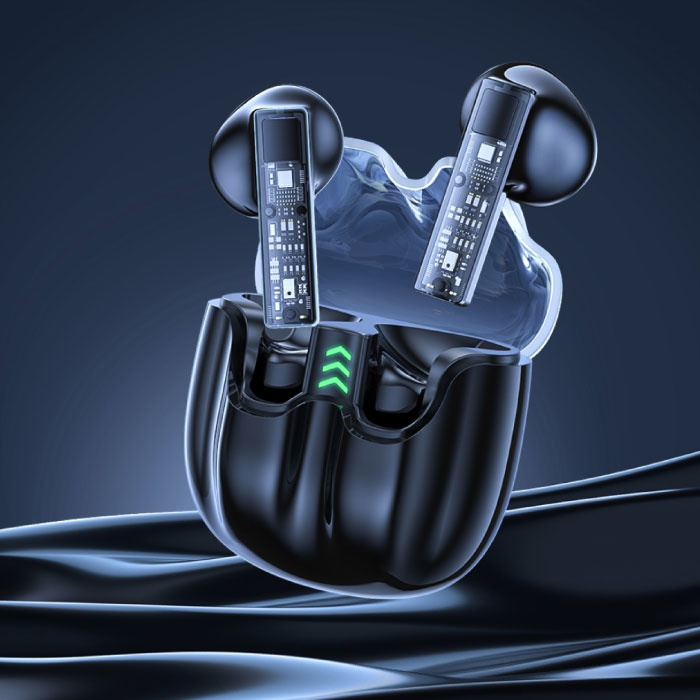 Qoovi Bezprzewodowe słuchawki douszne HiTune Q3 — Słuchawki douszne Bluetooth 5.2 HiFi/ANC/TWS Pomarańczowy