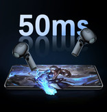 Qoovi Bezprzewodowe słuchawki douszne HiTune Q3 — słuchawki douszne Bluetooth 5.2 HiFi/ANC/TWS czarne