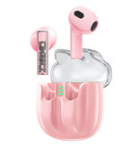 Qoovi Écouteurs sans fil HiTune Q3 - Écouteurs Bluetooth 5.2 HiFi/ANC/TWS Rose