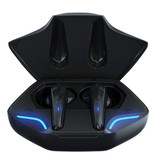 Stuff Certified® Auriculares Inalámbricos X15 - Auriculares Touch Control TWS Auriculares Bluetooth 5.1 Negro-Azul