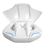 Stuff Certified® Auriculares inalámbricos X15 - Auriculares TWS con control táctil Auriculares Bluetooth 5.1 Blanco
