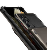 Stuff Certified® Samsung Galaxy S21 FE - Custodia porta carte - Custodia a portafoglio con slot per schede a portafoglio Grigio