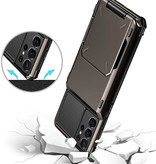 Stuff Certified® Samsung Galaxy Note 10 - Card Holder Case - Wallet Card Slot Wallet Cover Case Green