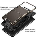 Stuff Certified® Samsung Galaxy S23 Plus - Étui porte-cartes - Étui portefeuille avec fente pour carte Blanc