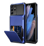 Stuff Certified® Samsung Galaxy S23 Plus - Custodia porta carte - Custodia a portafoglio con slot per schede a portafoglio Rosso - Copia