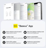 Baseus WM02 Kabellose Ohrhörer - Touch Control Ohrhörer TWS Bluetooth 5.3 Weiß