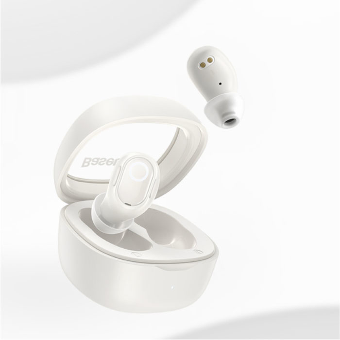 WM02 Bezprzewodowe słuchawki douszne - Słuchawki douszne ze sterowaniem dotykowym TWS Bluetooth 5.3 Białe