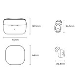 Baseus Écouteurs sans fil WM02 - Écouteurs à commande tactile TWS Bluetooth 5.3 Violet