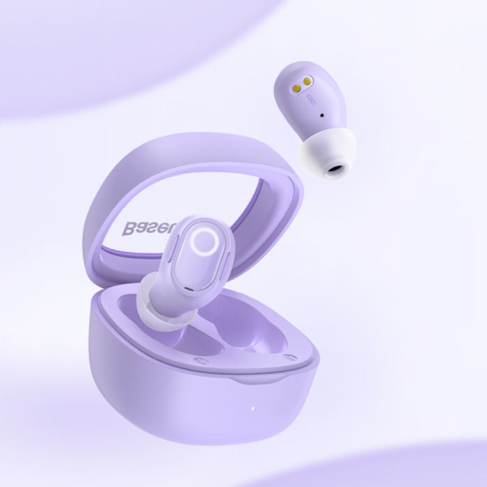 Auriculares inalámbricos WM02 - Auriculares con control táctil TWS Bluetooth 5.3 Púrpura