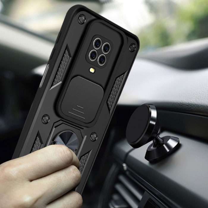 Funda Ring Armor Tpu Policarbonato Para Xiaomi Note 8 Pro