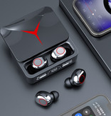 Stuff Certified® Bezprzewodowe słuchawki douszne do gier — słuchawki douszne ze sterowaniem dotykowym TWS Bluetooth 5.3 czarne
