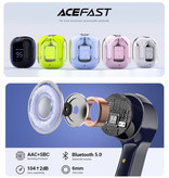 Acefast Auricolari wireless T6 - Auricolari touch control TWS Bluetooth 5.0 blu