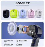 Acefast T6 Draadloze Oordopjes - Touch Control Oortjes TWS Bluetooth 5.0 Blauw