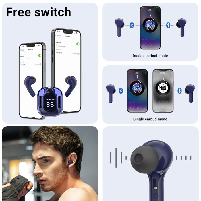 Auriculares inalámbricos para juegos XG01 - Auriculares táctiles  inteligentes TWS Bluetooth