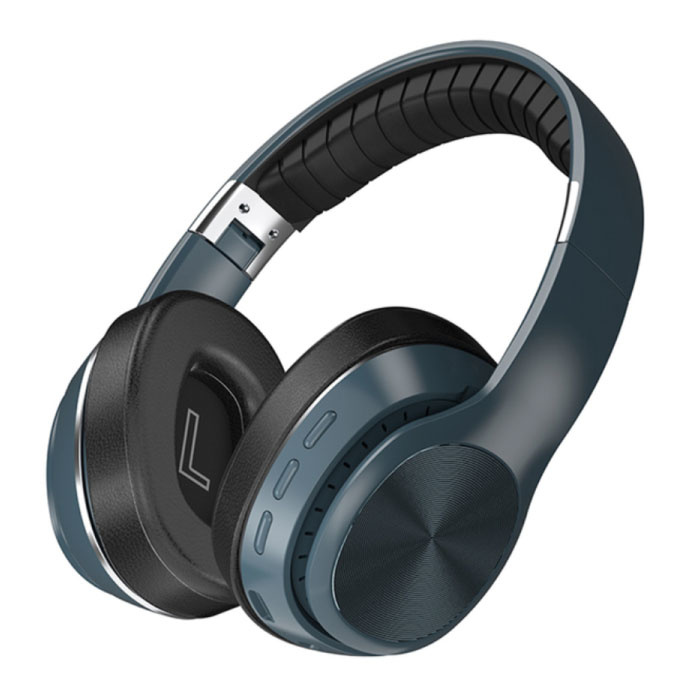 Casque sans fil VJ320 avec microphone - Casque de studio stéréo Bluetooth 5.0 Bleu