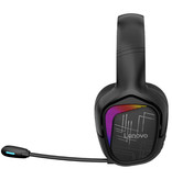 Lenovo G35A Bezprzewodowy zestaw słuchawkowy do gier - Słuchawki z mikrofonem Bluetooth 5.0 Studio Black