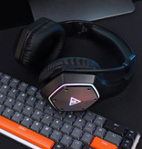 EKSA E1000 WT Wireless Gaming Headset - Cuffie con microfono Bluetooth 7.1 Surround nero