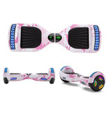 Stuff Certified® Hoverboard avec haut-parleur Bluetooth et éclairage RGB - Pneus 6,5" - Moteur 500W - Balance électrique Hover Board Camo Pink