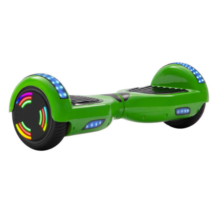 Hoverboard z głośnikiem Bluetooth i oświetleniem RGB - Opony 6,5" - Silnik 500 W - Deskorolka Electric Balance Hover Board Camo Green