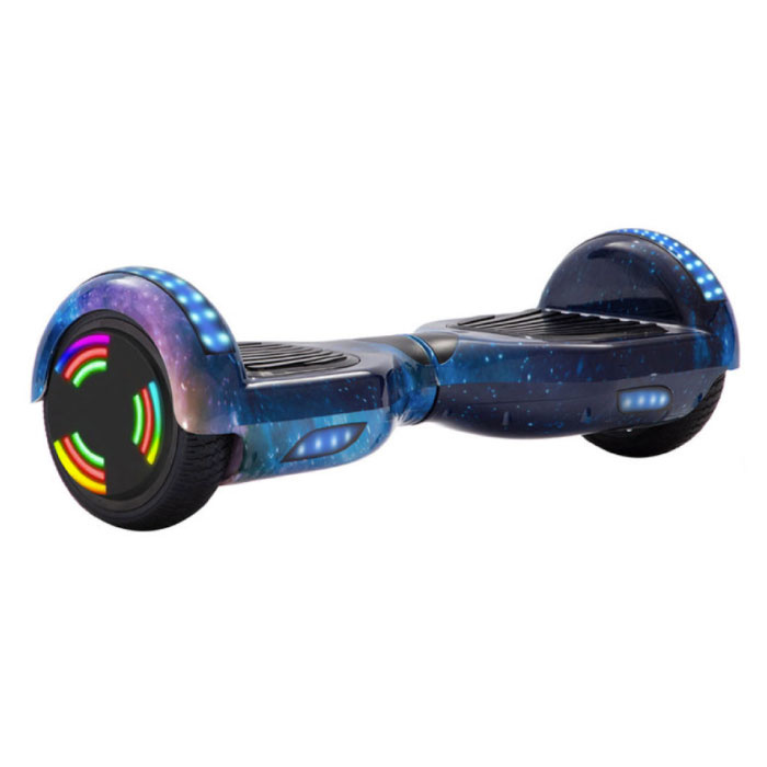 Hoverboard z głośnikiem Bluetooth i oświetleniem RGB - Opony 6,5" - Silnik 500 W - Deskorolka elektryczna Balance Hover Board Galaxy Blue