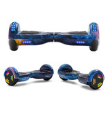 Stuff Certified® Hoverboard avec haut-parleur Bluetooth et éclairage RVB - Pneus 6,5" - Moteur 500W - Balance électrique Hover Board Galaxy Blue