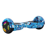 Stuff Certified® Hoverboard met Bluetooth Speaker en RGB Verlichting - 6.5" Banden - 500W Motor - Elektrisch Balance Hover Board Camo Blauw