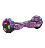 Stuff Certified® Hoverboard avec haut-parleur Bluetooth et éclairage RVB - Pneus 6,5" - Moteur 500W - Balance électrique Hover Board Galaxy Purple