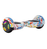 Stuff Certified® Hoverboard z głośnikiem Bluetooth i oświetleniem RGB - Opony 6,5" - Silnik 500 W - Bilans elektryczny Hover Board Sketch White