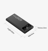 Tollcuudda 20.000mAh Mini Powerbank  met LED Display - 40W Noodaccu Batterij Oplader Zwart