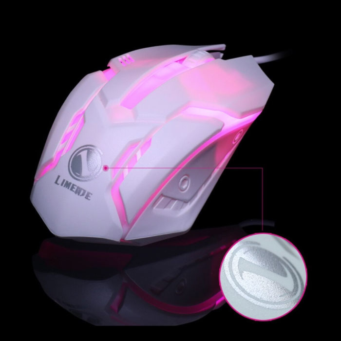 Limei S1 Optische Gaming Muis Bedraad - Tweehandig en Ergonomisch met 1200 DPI - Zwart