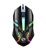 Limei S1 Optical Gaming Mouse Wired - Ambidextrous and Ergonomic with 1200 DPI - Black