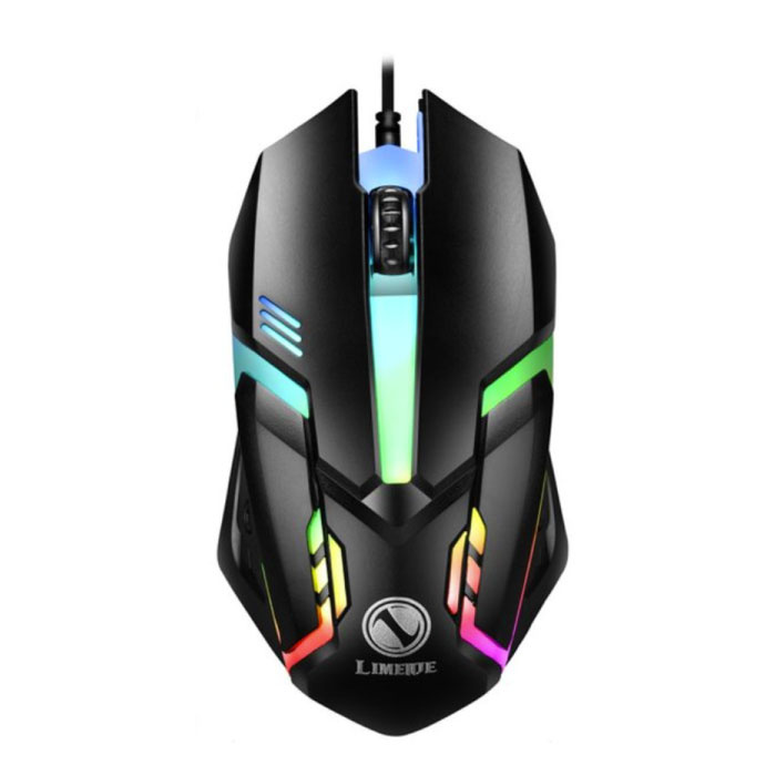 S1 Optical Gaming Mouse Wired – Beidhändig tragbar und Ergonomisch mit 1200 DPI – Schwarz